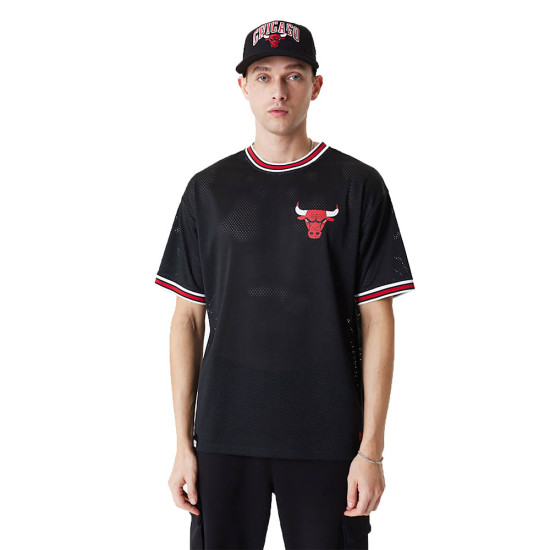 New Era Ανδρική κοντομάνικη μπλούζα Chicago Bulls NBA Lifestyle Oversized Mesh T-Shirt